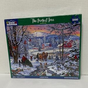 White Mountain Winter Wonderland Puzzle Larger Pieces NIB